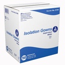  Dynarex Isolation Gown Poly-Coated Barrier Universal 5/Box