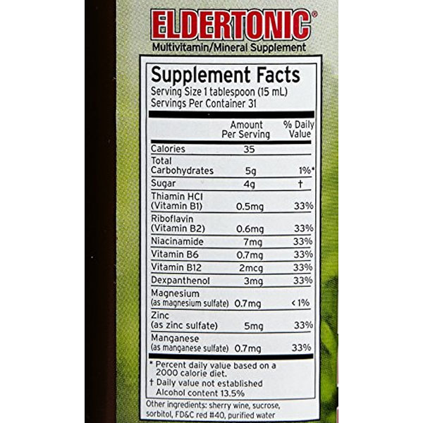 Eldertonic Multivitamin Mineral Supplement 16 oz
