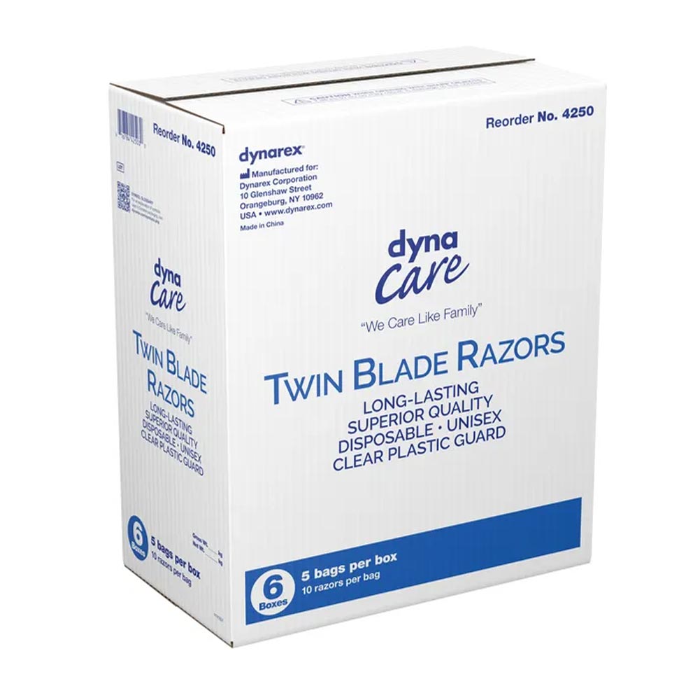 Dynarex Twin Blade Razor 50 per box