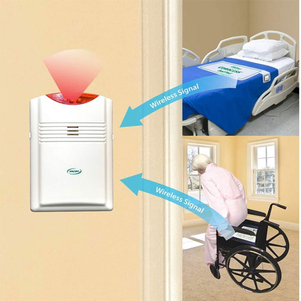 Smart Caregiver Wireless Alarm with Bed Sensor Pad and Chair