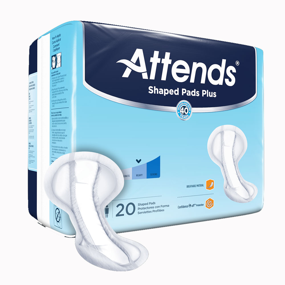 Attends Shaped Pads Day Plus- Replaces Item 48SPDP