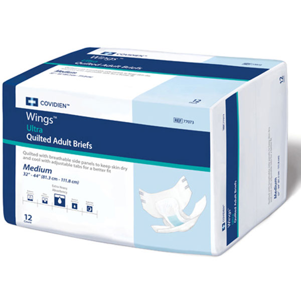 Covidien Wings Adult Quilted Brief Medium 32- 44 Inch