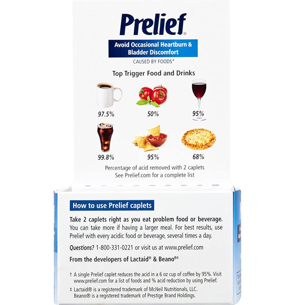 Prelief Dietary Supplement 120 Count Caplets