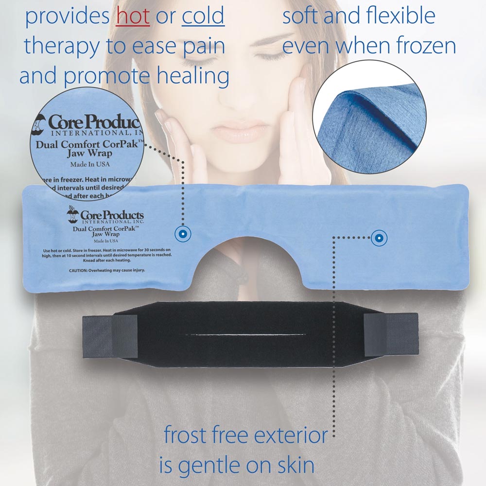 Core Products Dual Comfort CorPak Jaw Wrap Hot and Cold Therapy