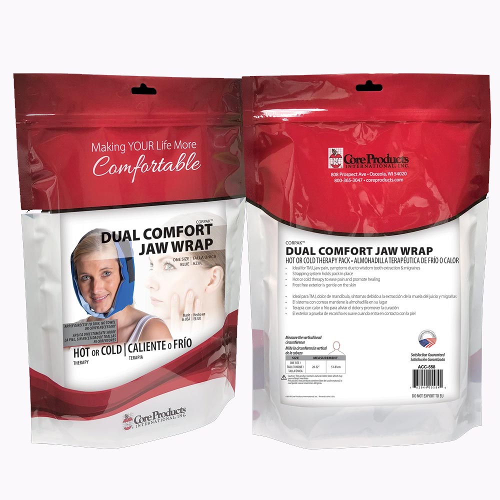 Core Products Dual Comfort CorPak Jaw Wrap Hot and Cold Therapy