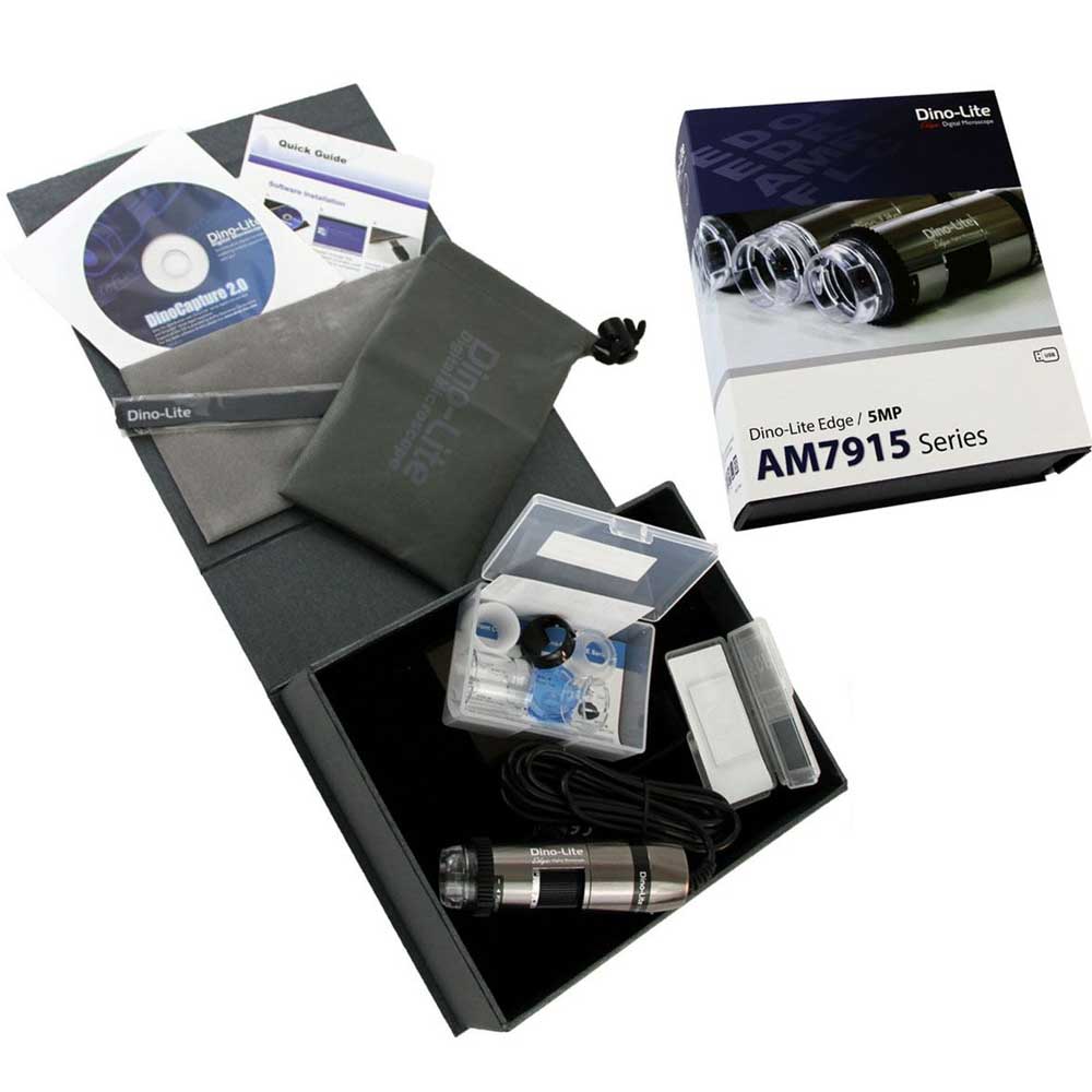 Dino-Lite Edge 5MP USB Digital Microscope 20x - 220x Optical Magnification