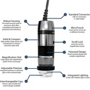 Dino-Lite Edge 5MP USB Digital Microscope 10x - 140x Optical Magnification