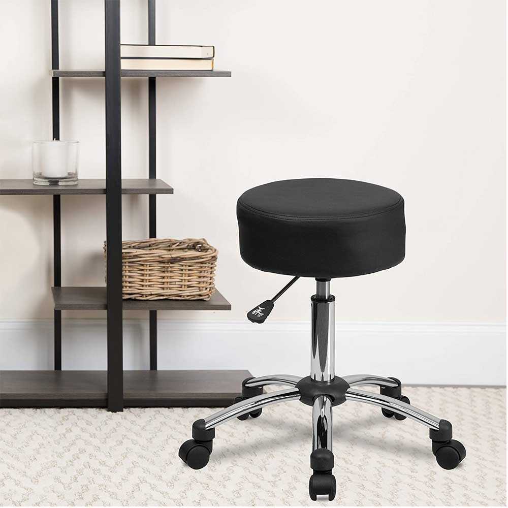 Flash Furniture Medical Ergonomic Stool with Chrome Base