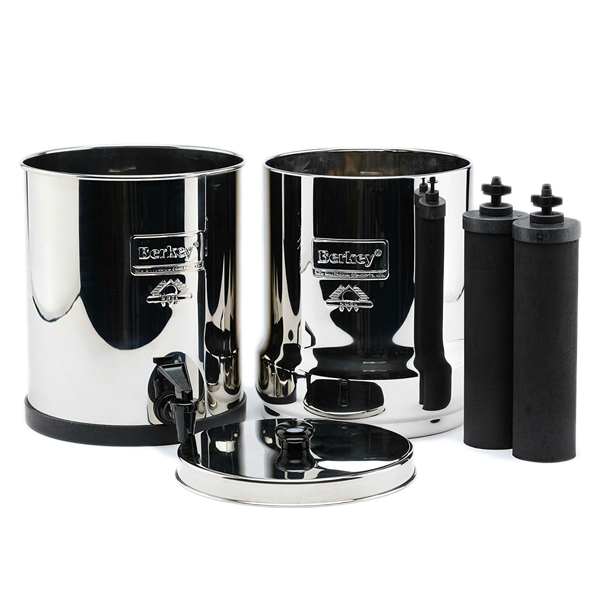  Berkey Travel 1.5 Gal Water System 2 Black Purifiers