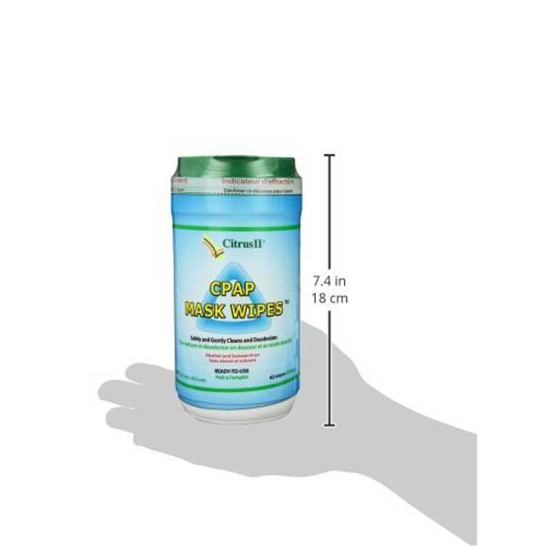 Citrus II Cpap Mask Wipes Qty: 62 Wipes