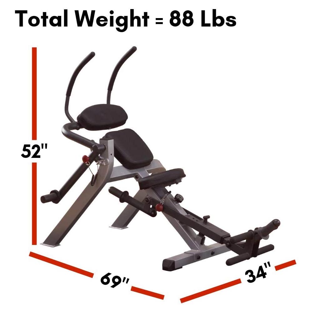 Body-Solid Semi-Recumbent Ab Bench - Designed for Maximum Core Strength & Comfort