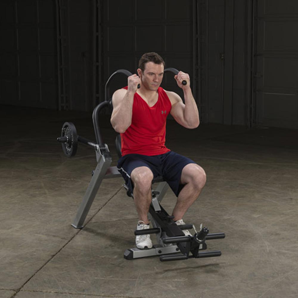 Body-Solid Semi-Recumbent Ab Bench - Designed for Maximum Core Strength & Comfort