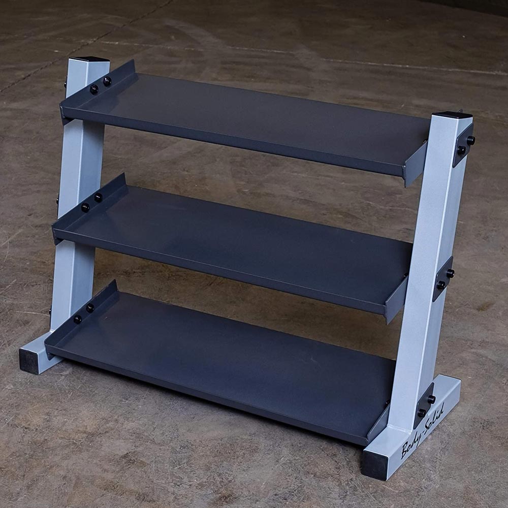  Body-Solid 3-Tier Vinyl/Neoprene Dumbbell Rack GDR34