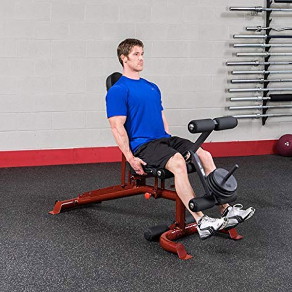 FLAT/INCLINE/DECLINE BENCH RED FRAME: Versatile & Durable for Full-Body Workouts