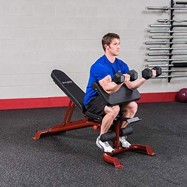 FLAT/INCLINE/DECLINE BENCH RED FRAME: Versatile & Durable for Full-Body Workouts