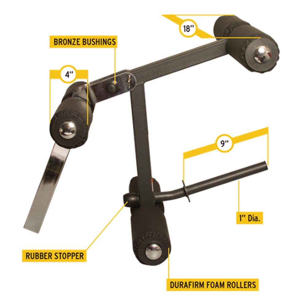  Body Solid 6 Roller Leg Developer