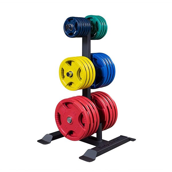 Body-Solid Olympic Weight Tree and Bar Holder – Essential Weight Storage for Home & Commercial Gyms