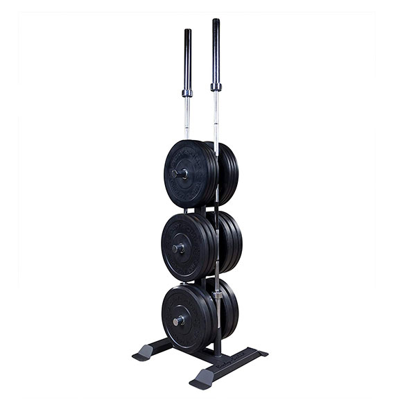Body-Solid Olympic Weight Tree and Bar Holder – Essential Weight Storage for Home & Commercial Gyms