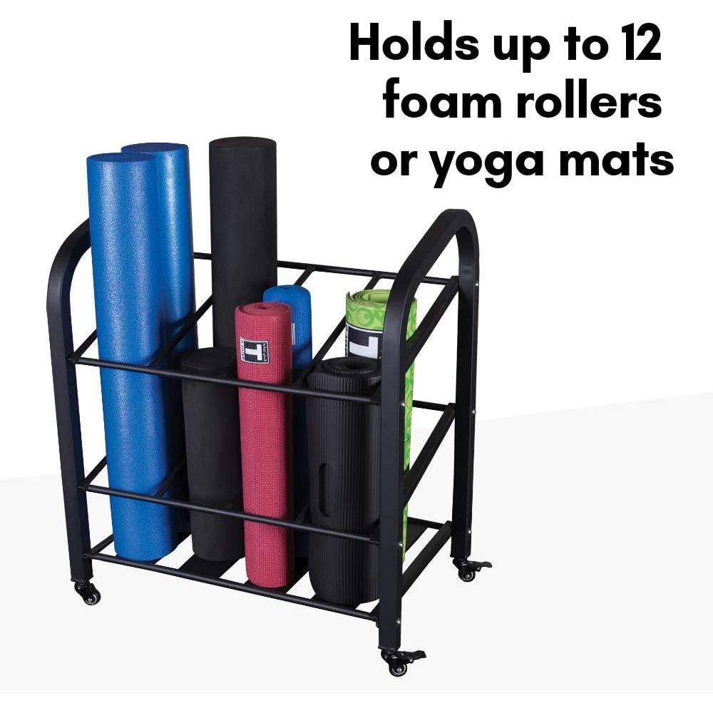 Body-Solid GYR500 Mat/Roller Storage Cart