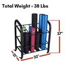  Body-Solid GYR500 Mat/Roller Storage Cart