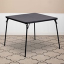 Flash Furniture Black Folding Card Table Black