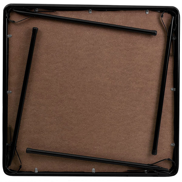 Flash Furniture Black Folding Card Table Black