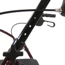 Medline Standard Bariatric Heavy Duty Basic Steel Rollator Burgundy