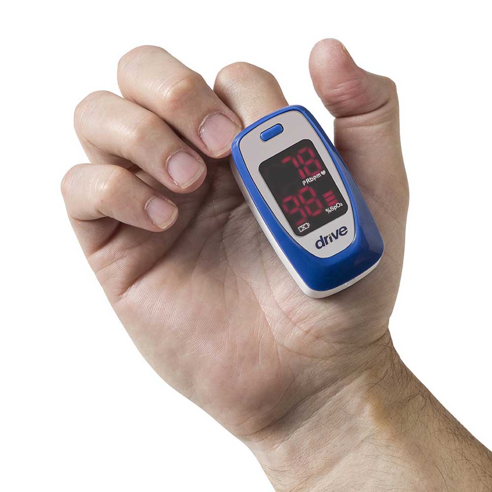 Drive Medical Fingertip Pulse Oximeter – Accurate Oxygen Saturation & Heart Rate Monitoring for Home Use
