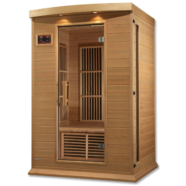 Maxxus 2 Per Low EMF FAR Infrared Carbon Canadian Hemlock Sauna