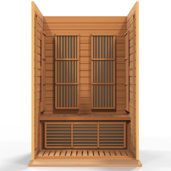 Maxxus 2 Per Low EMF FAR Infrared Carbon Canadian Red Cedar Sauna