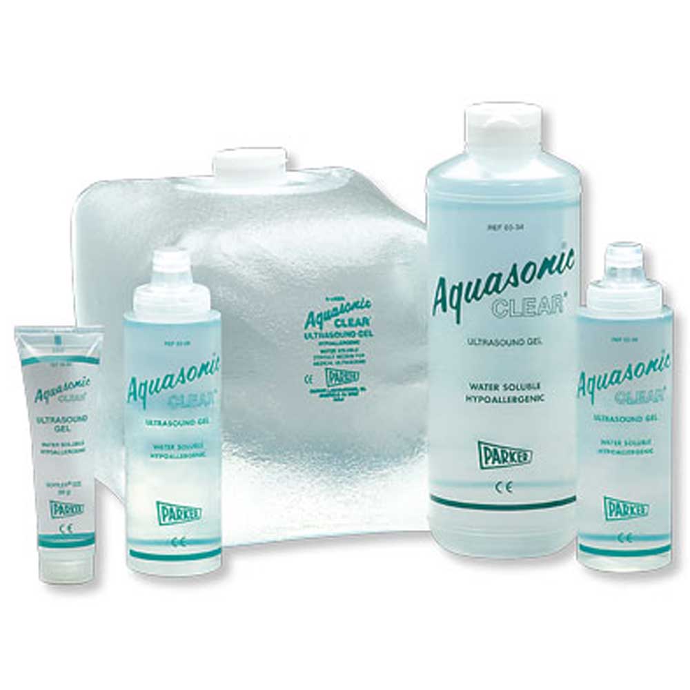 Aquasonic Clear Ultrasound Gel 1 liter with dispenser cap - Single