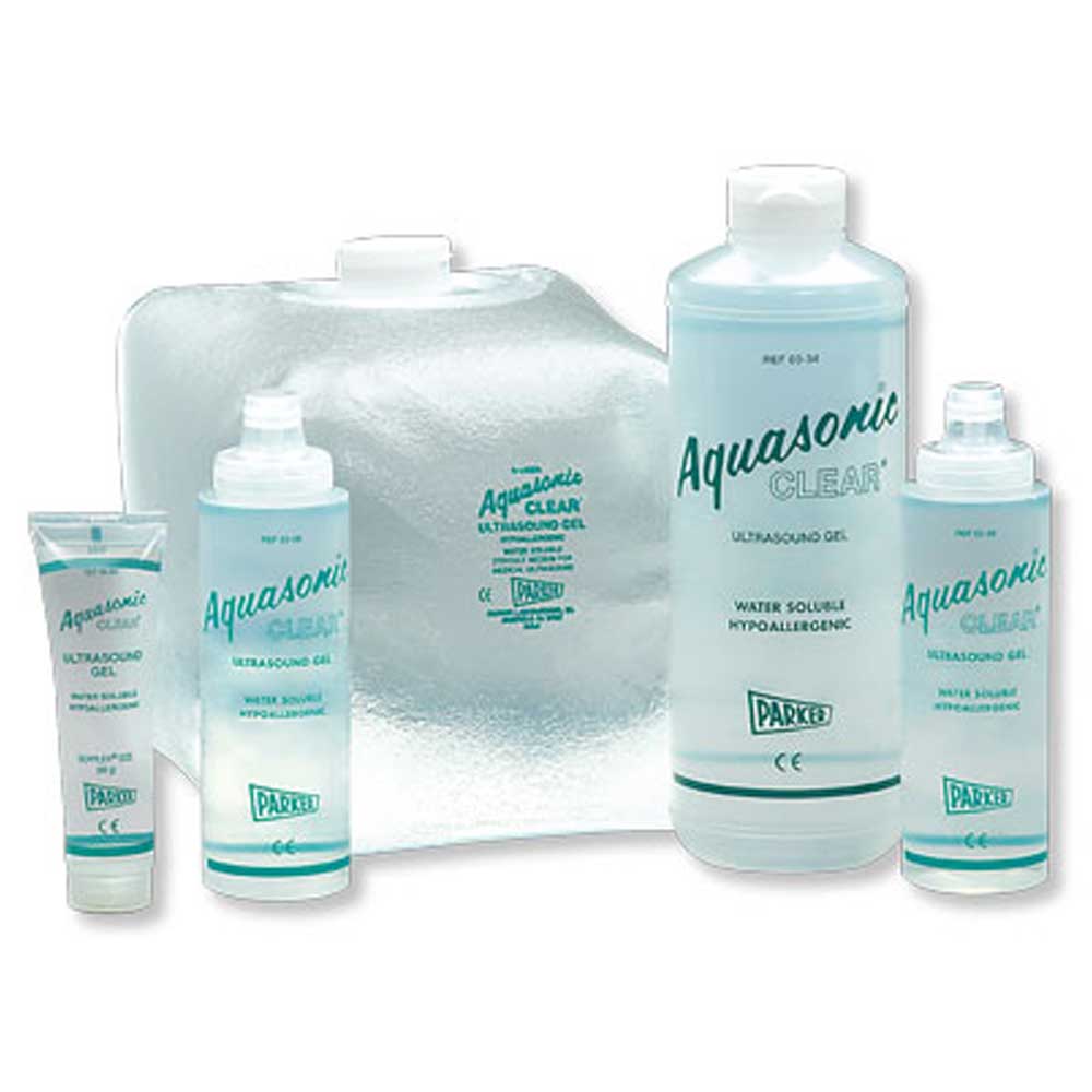 Aquasonic Clear Ultrasound Gel 5 liter Sonicpac with dispenser bottle - 1/box