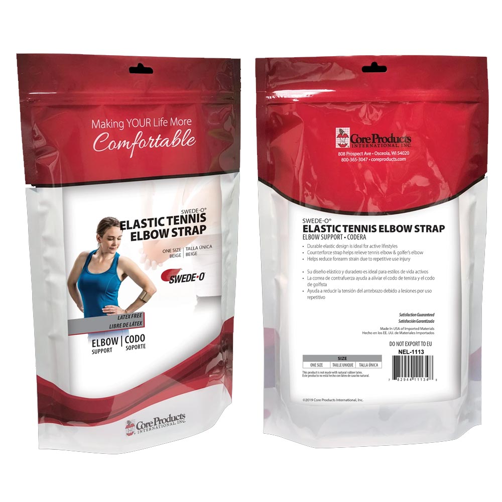  Core Products NelMed Tennis Golf Elastic Elbow Support Beige