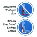 Obusforme Highback Backrest Supports BLACK