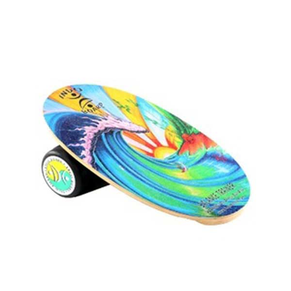 Indo Board Original Balance Trainer Bamboo Beach 30x18 6.5In