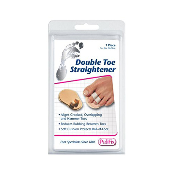 PediFix Double Toe Straightener – Correct Overlapping Toes & Relieve Hammertoe Discomfort
