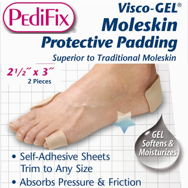 PediFix Visco-GEL Moleskin Protective Padding – Advanced Friction Relief for Sensitive Feet