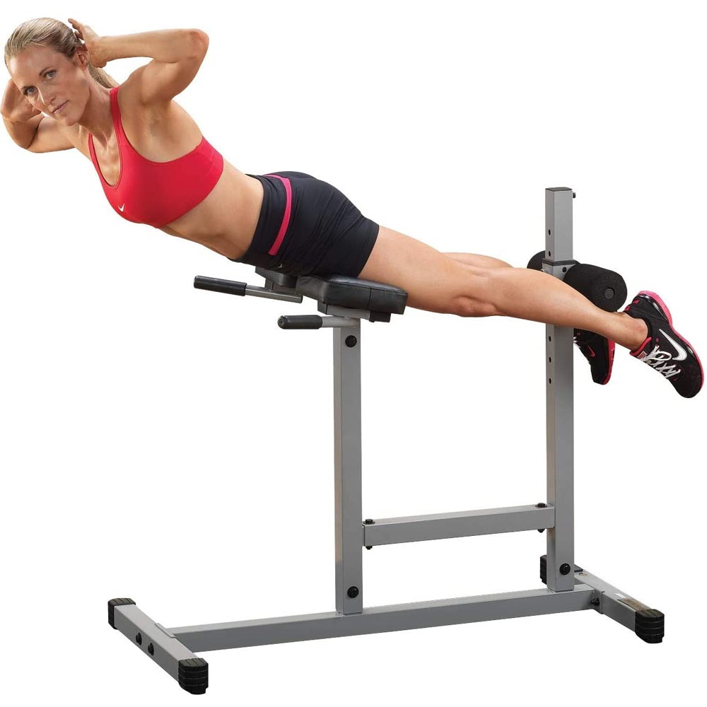 Body-Solid Powerline Roman Chair / Back Hyperextension – Strengthen Core, Glutes & Lower Back Safely