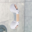 Drive Medical Suction Cup Grab Bar White and Beige - 12 Inch