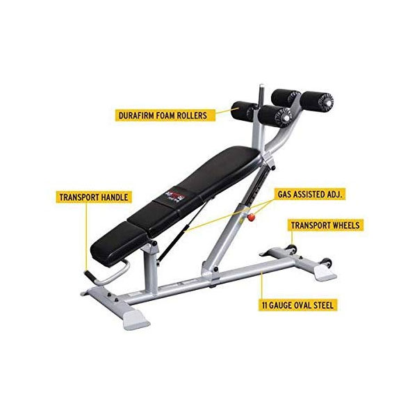 Body-Solid ProClub Line Ab Bench – Adjustable Ab Bench for Targeted Core Workouts