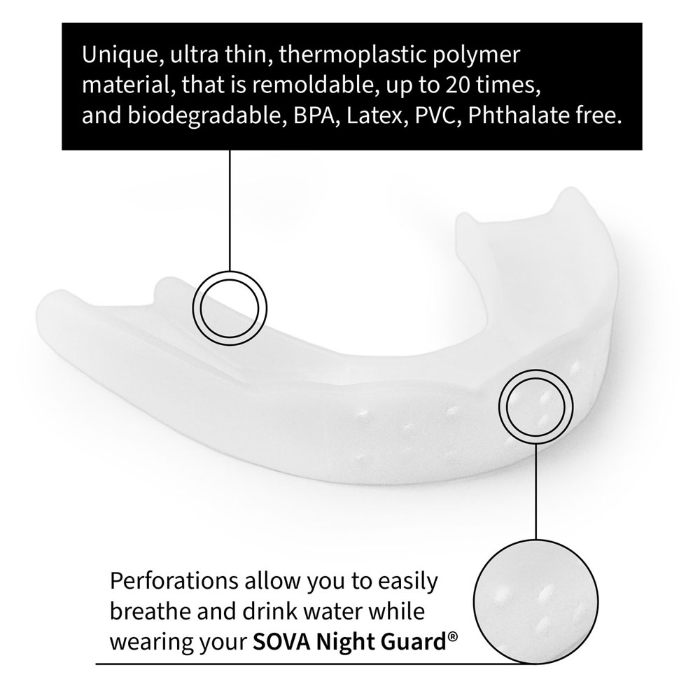 SISU SOVA Night Grinding Mouth Guard with Case