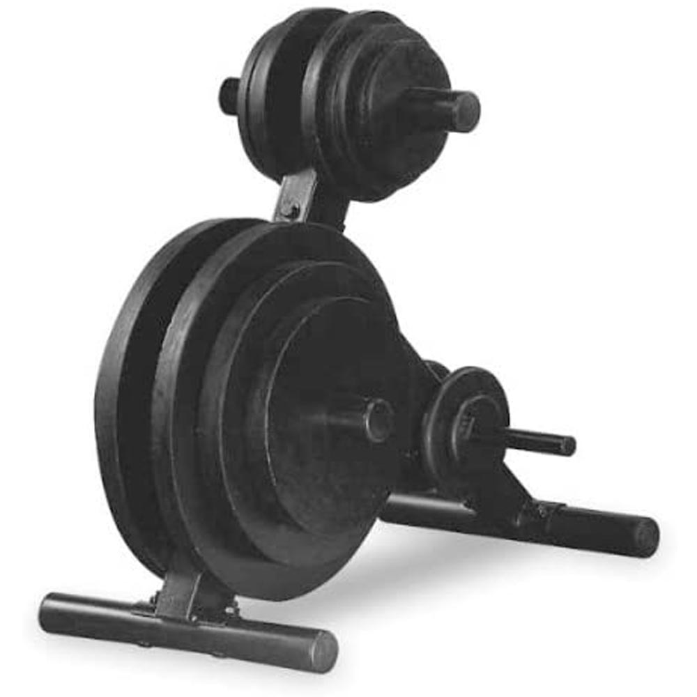 Body Solid Standard Plate Tree – Durable Weight Plate Storage for Home Gym Organization