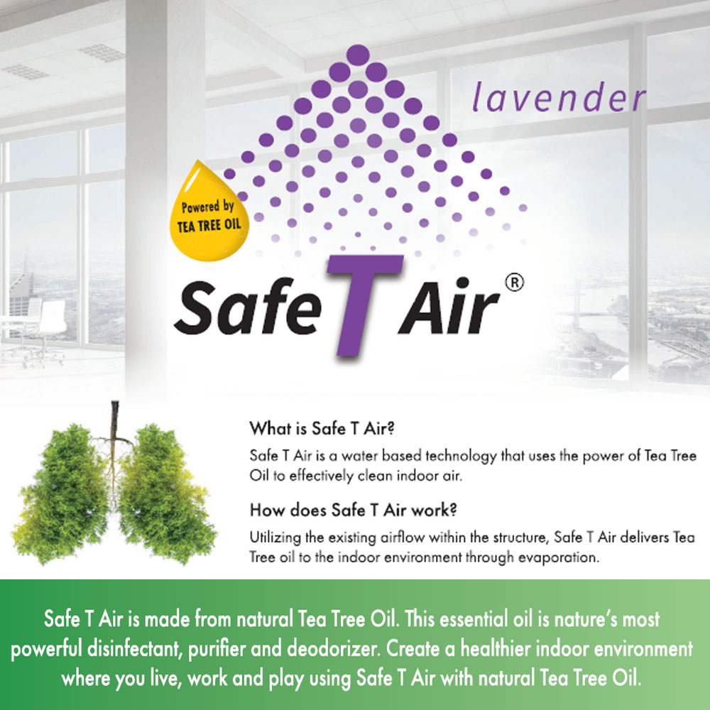 Safe-T-Air with Natural Tea Tree Oil Gel Lavender