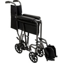  ProBasics Steel Transport Chair Steel 19 inch-Silver Vein