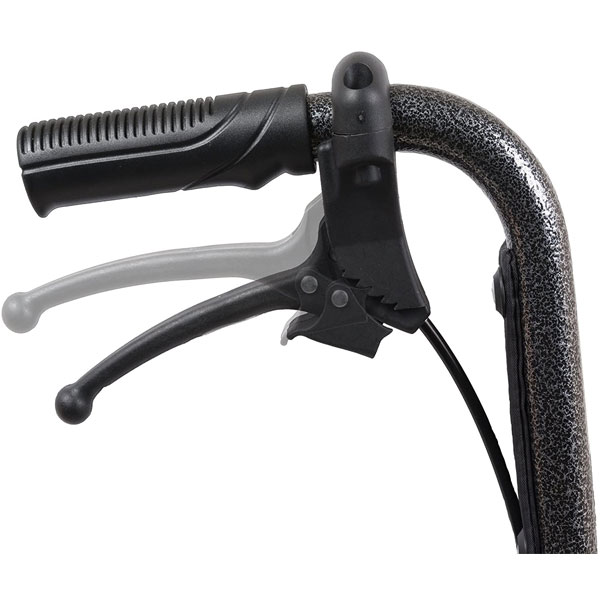  ProBasics 22 Inch Bariatric Steel Transport Chair-Silver Vein