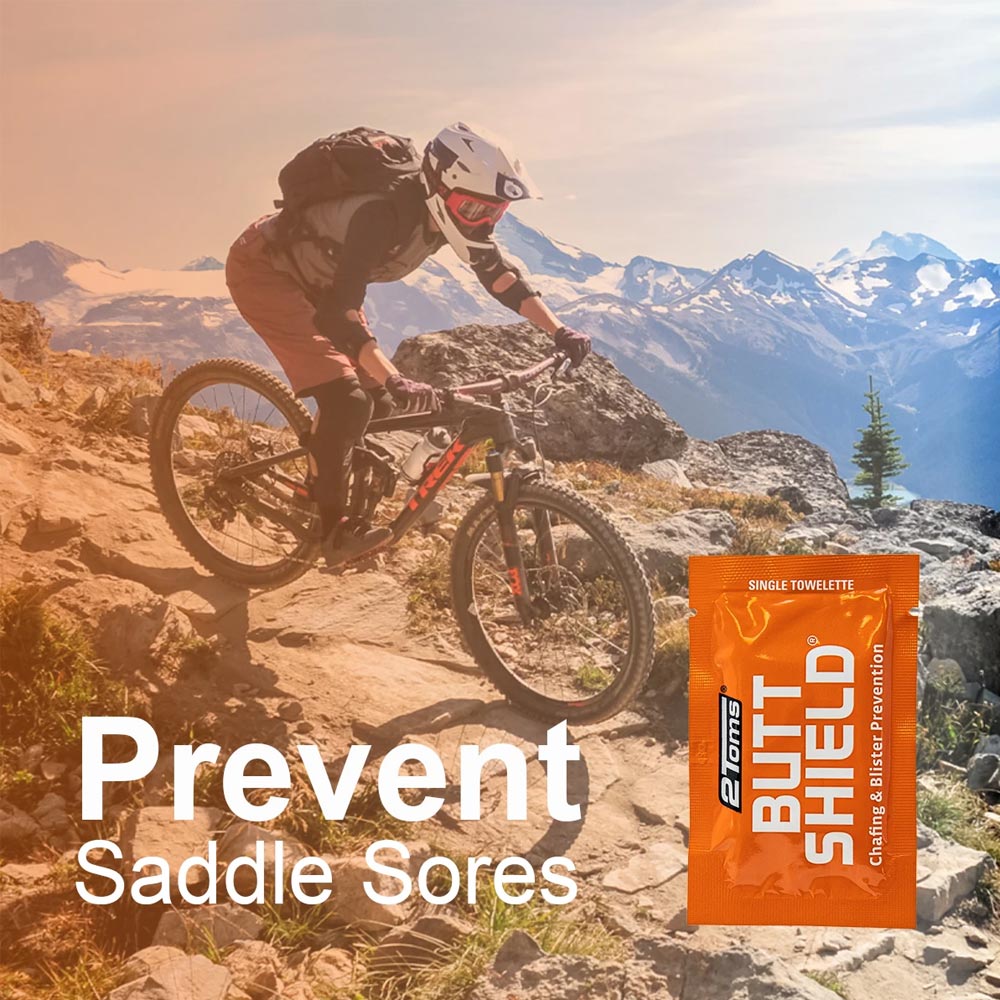 2Toms ButtShield Single-Use Towelette, 48-Pack – Ultimate Comfort for Athletes and Active Lifestyles