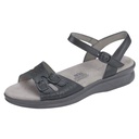 SAS Womens Duo Quarter Strap Sandal-Black