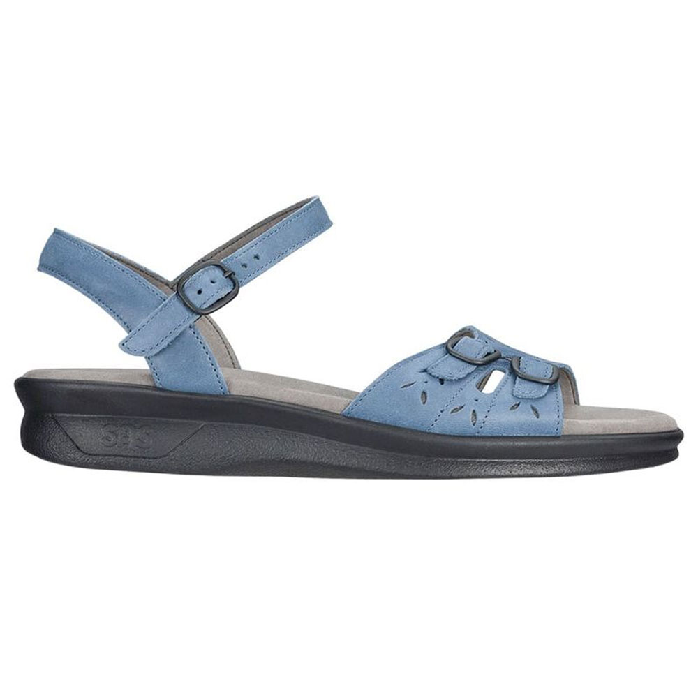 SAS Womens Duo Quarter Strap Sandal-Denim
