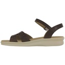 SAS Womens Duo Quarter Strap Sandal-DarkWood