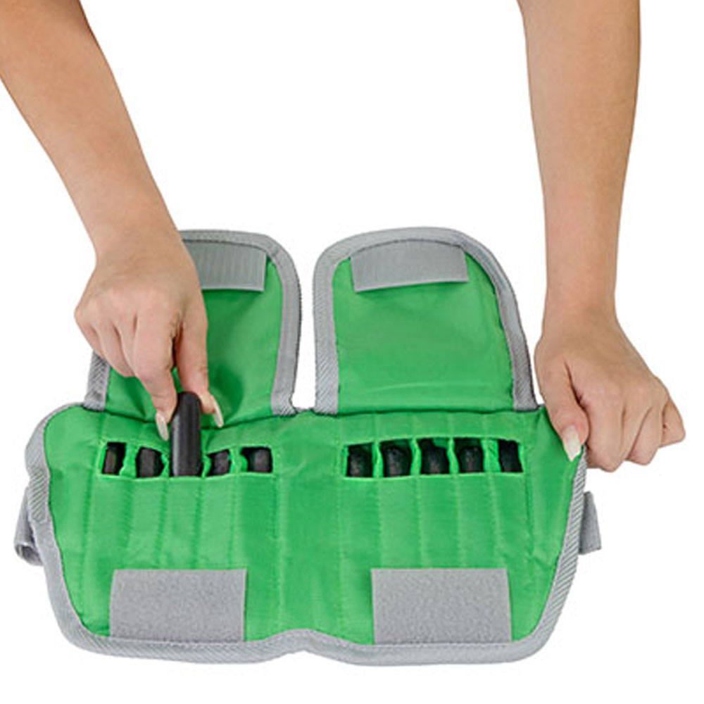 The Adjustable Cuff Wrist Weights 5 lb Inserts - Green